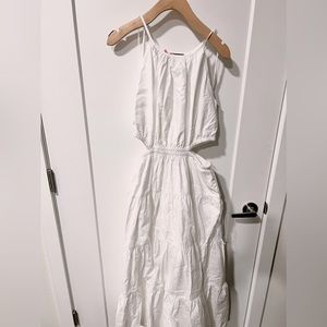 J crew Harbour side cutout dress white